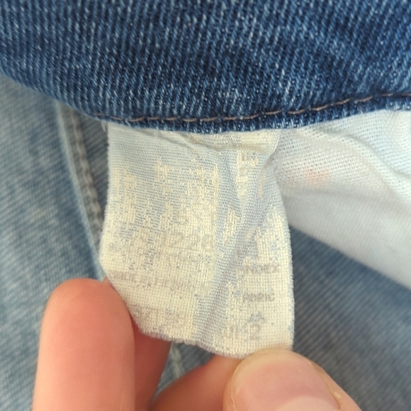 Lee 90's Vintage Slim High Rise Medium Wash Tapered Leg Denim Mom Jeans Blue 8 - Picture 8 of 14